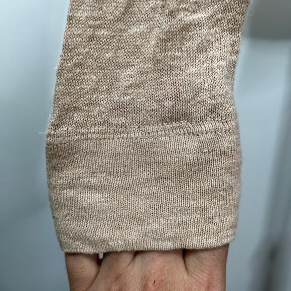 Brochu Walker Linen Blend Twist Hem Long Sleeves Top Small - Picture 6 of 10